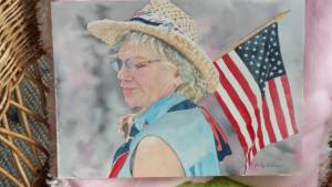 Patriotic, Judy DeBoer 19x22 $250